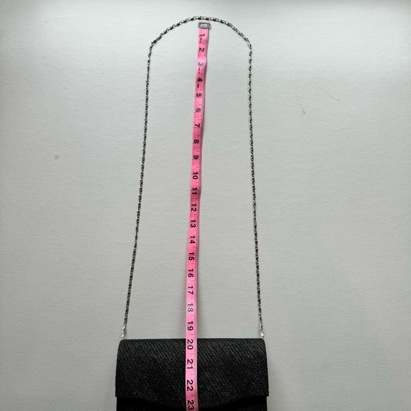 Sparkly Black Evening Shoulder Bag Or Clutch - Picture 7 of 9